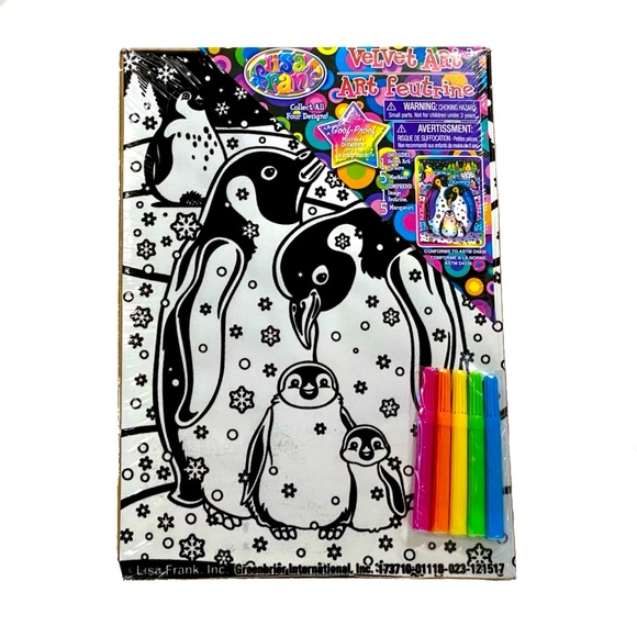 Lisa Frank | Office | Vintage Lisa Frank Velvet Coloring Poster | Poshmark
